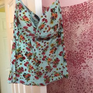 Floral tube top